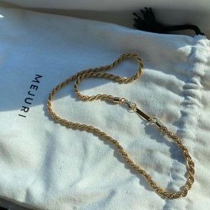 Mejuri vermeil golf rope necklace